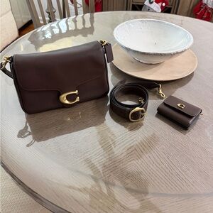 Coach Soft Tabby Shoulder Leather Bag